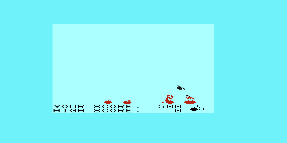 Critters (VIC-20) screenshot: Dead Critters Fall to the Ground