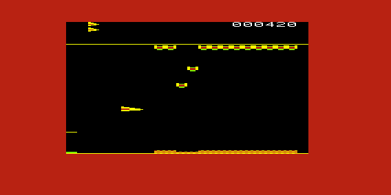Creepers (VIC-20) screenshot: Multiple Aliens Moving