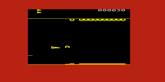 Creepers (VIC-20) screenshot: One Alien Moving