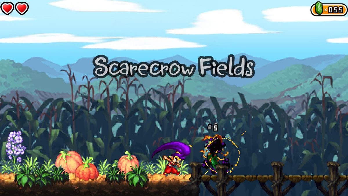 Shantae and the Pirate's Curse (Windows) screenshot: Fight outside town