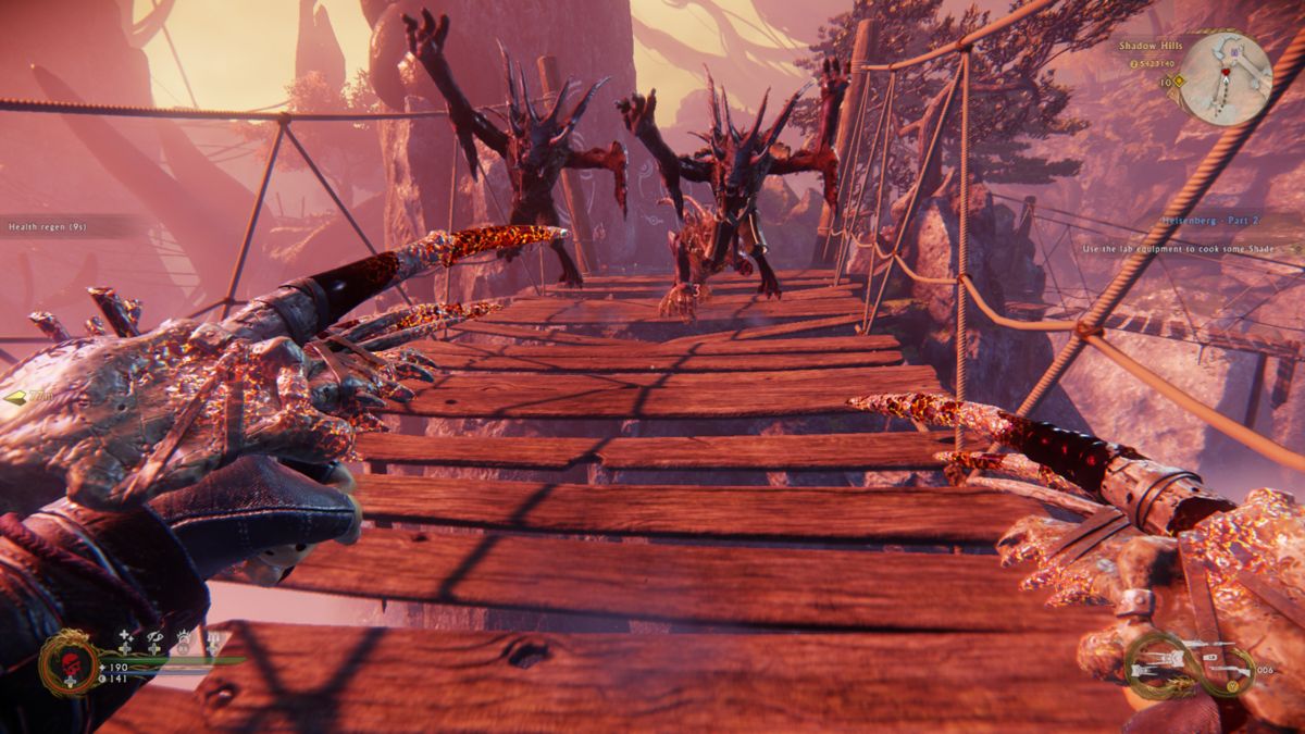 Shadow Warrior 2 (Xbox One) screenshot: You'll make a lot of new friends in this game.