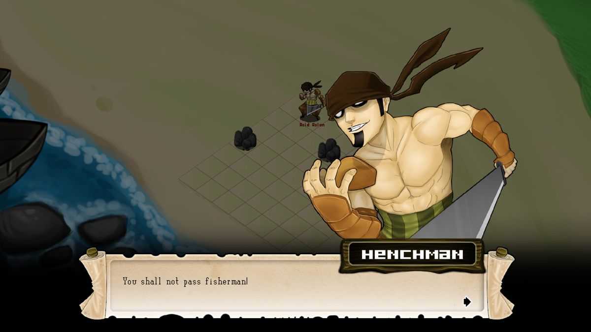 Run for Rum: A Pirate Tale (Windows) screenshot: Talking to an enemy.