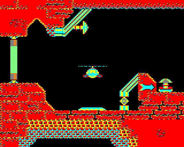 Airwolf (BBC Micro) screenshot: Starting a new game.
