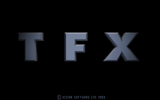 TFX (DOS) screenshot: Title Screen