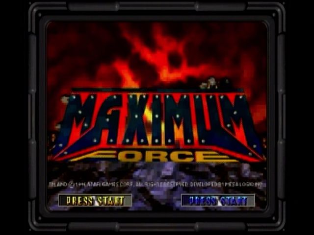 Maximum Force (SEGA Saturn) screenshot: Title from opening cutscene