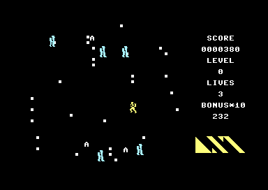 Robots! (Commodore 64) screenshot: Robots Approaching