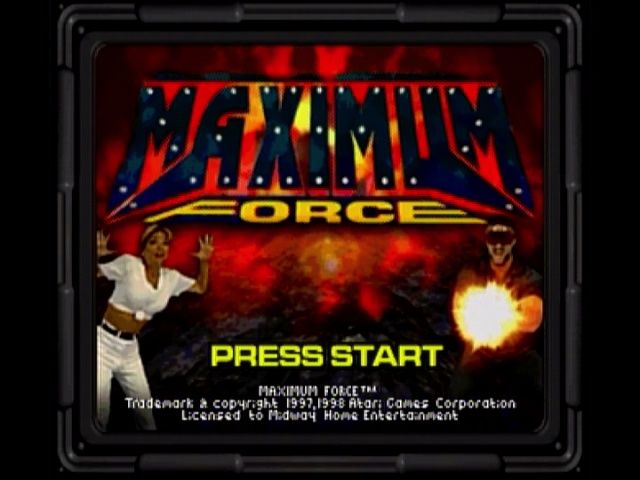 Maximum Force (SEGA Saturn) screenshot: Maximum Force start screen