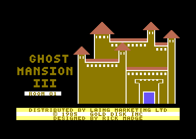 Ghost Mansion III (Commodore 64) screenshot: Title Screen