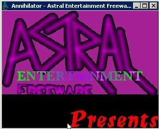 Annihilator (Windows) screenshot: The company name is shown briefly as the game loads
