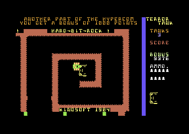 Terror Tank (Commodore 64) screenshot: Another Piece Obtained