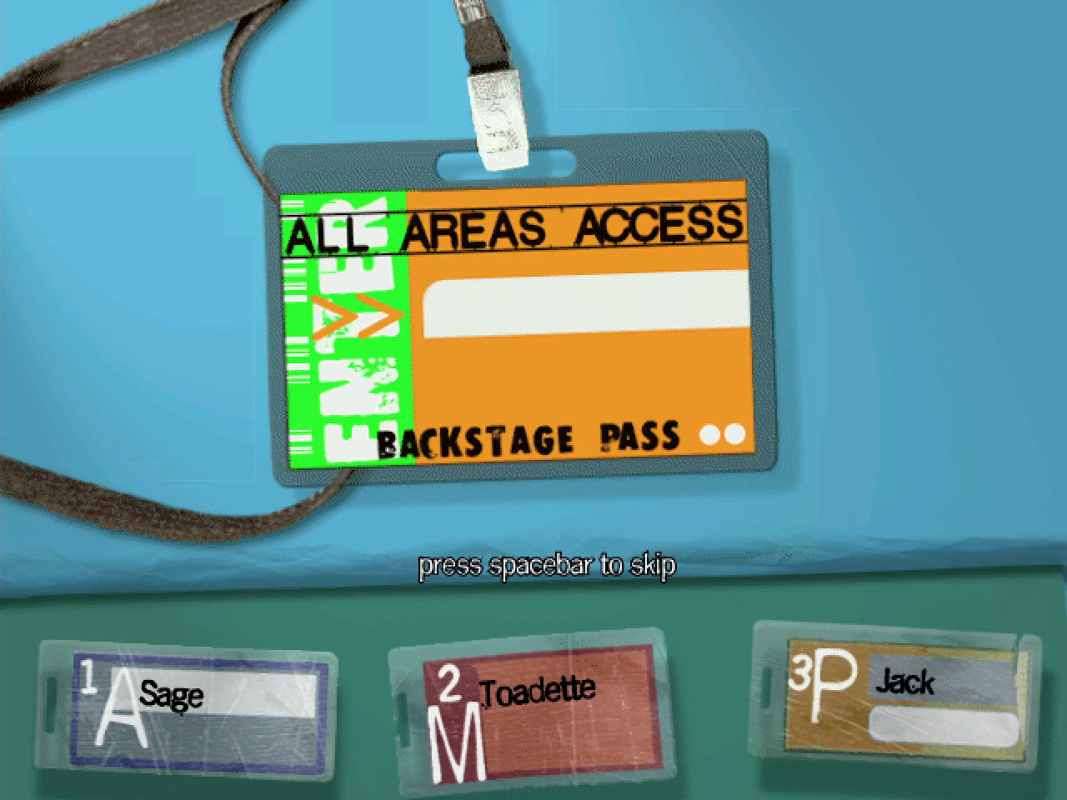 Backstage Pass: The Ultimate Rock & Roll Trivia Game (Windows) screenshot: Tutorial screen