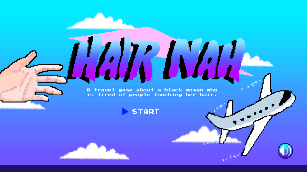 Hair Nah (Browser) screenshot: Title screen