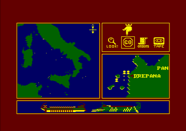 Legions of Death (Amstrad CPC) screenshot: Two ships collide!
