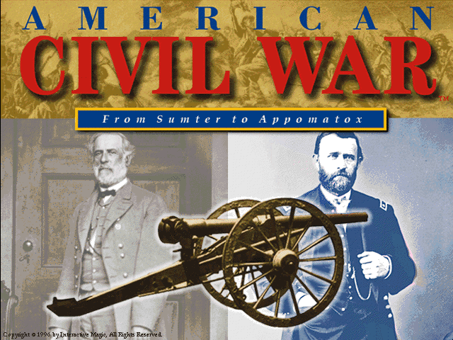 American Civil War: From Sumter to Appomattox (Windows 3.x) screenshot: Title screen