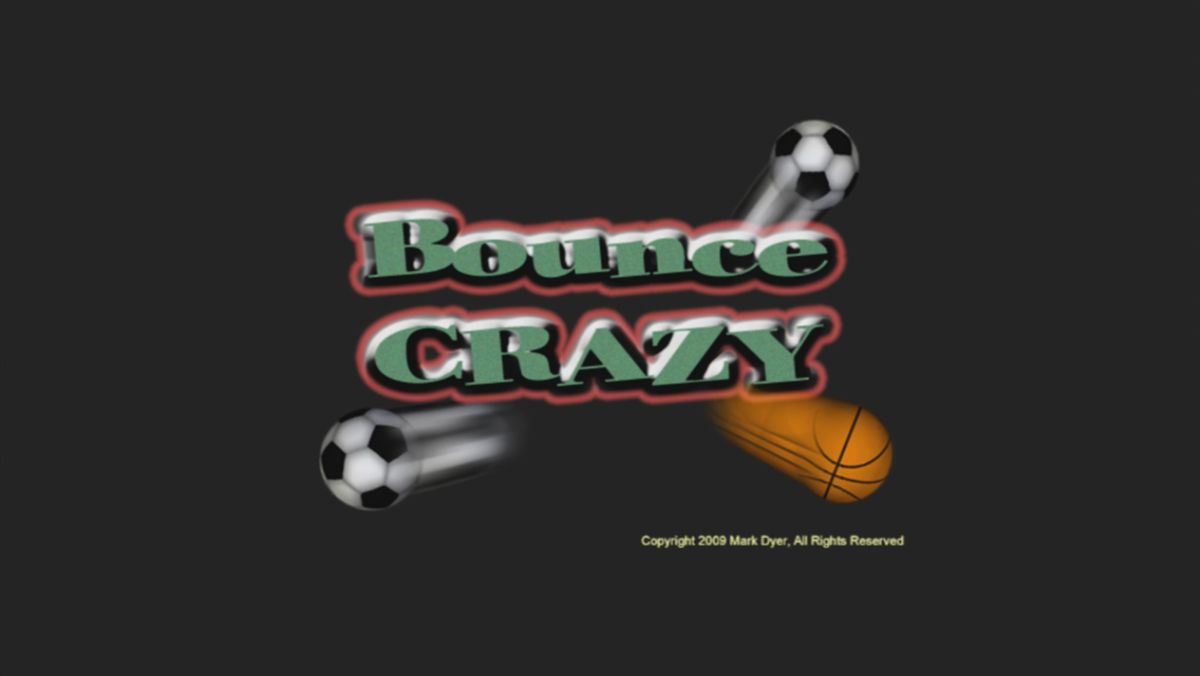 Bounce Crazy (Xbox 360) screenshot: Title screen (trial version)