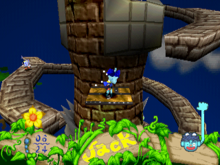 Ten Made Jack: Odoroki Mamenoki Daitoubou!! (PlayStation) screenshot: Giant's castle stage