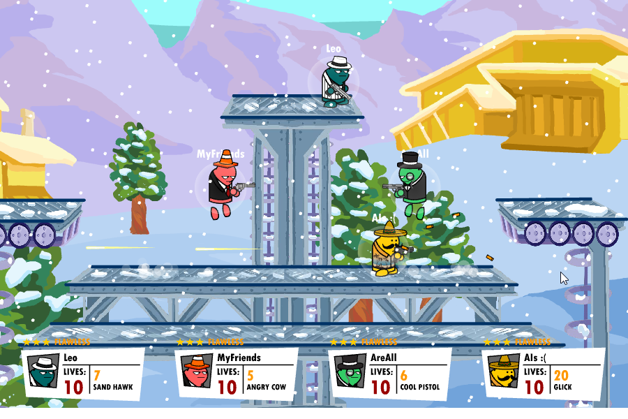 Screenshot of Gun Mayhem 2 More Mayhem (Browser, 2012) MobyGames