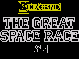 The Great Space Race (ZX Spectrum) screenshot: The loading screen.