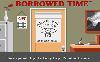 Borrowed Time (Atari ST) screenshot: Title screen