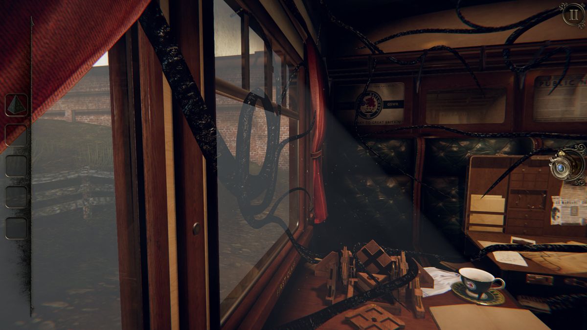 The Room Three (Windows) screenshot: Completed the train car and exiting