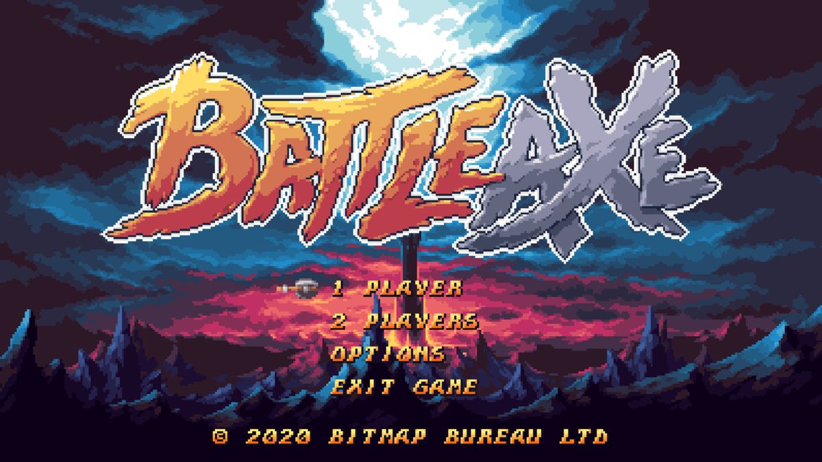 Battle Axe (Windows) screenshot: Main menu