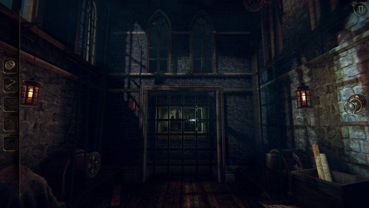 The Room Three (Windows) screenshot: Entering the belfry of the Clock Tower