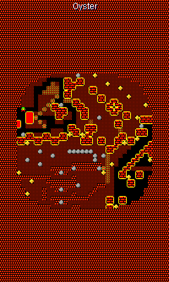 Repton (J2ME) screenshot: Level 1 map