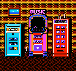 Hatris (NES) screenshot: Choosing what stage you want to start on.