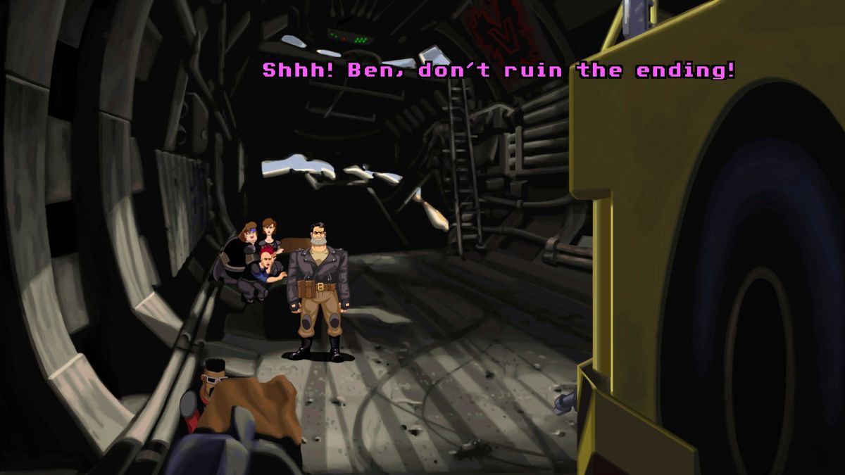 Full Throttle: Remastered (Windows) screenshot: Almost breaking the fourth wall