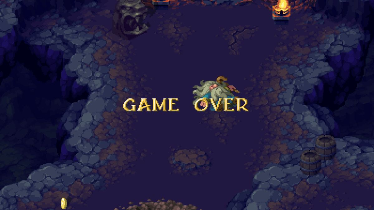 Battle Axe (Windows) screenshot: Game Over
