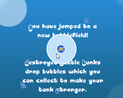 Bubble Tanks (Browser) screenshot: Second arena.