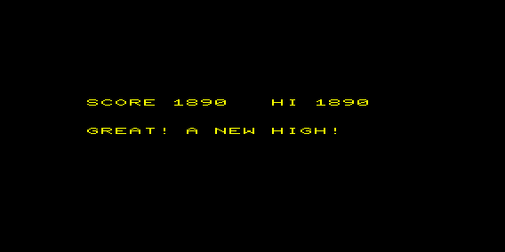 Super Breakout (VIC-20) screenshot: Final Score