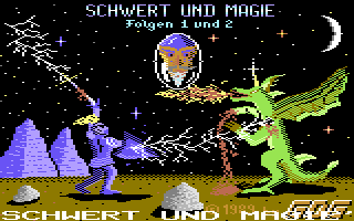 Schwert und Magie I: Folge 1+2 (Commodore 64) screenshot: Title screen.