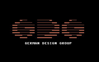 Schwert und Magie I: Folge 1+2 (Commodore 64) screenshot: German Design Group Logo.