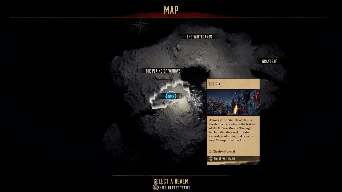 Disciples: Liberation (PlayStation 5) screenshot: World map