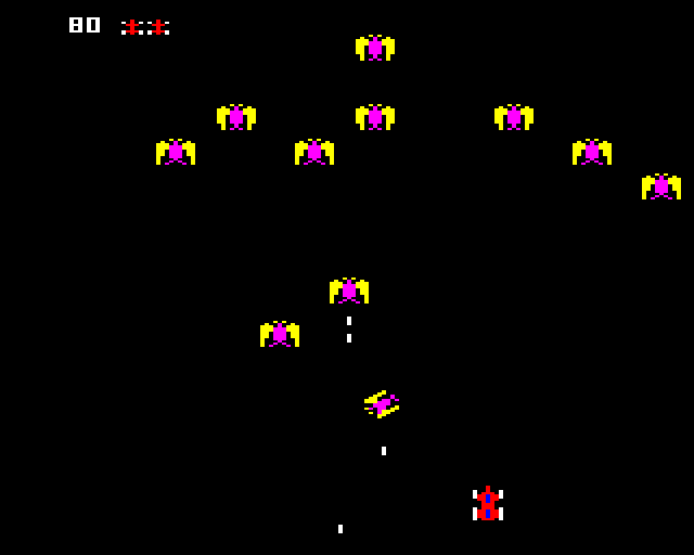 Eagle Empire (BBC Micro) screenshot: Starting a new game.