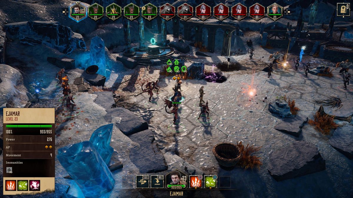 Disciples: Liberation (PlayStation 5) screenshot: Fighting the feral elves