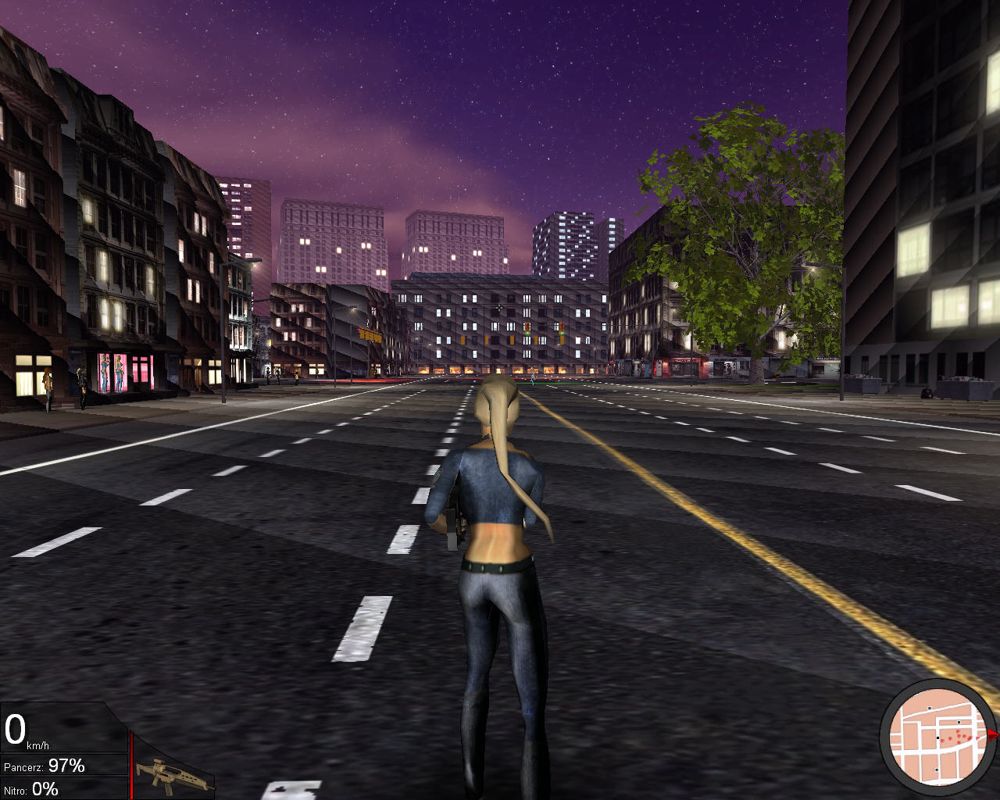 Vice City: Manhattan (Windows) screenshot: Nice police chick, bad graphics.