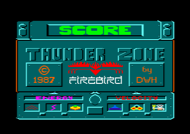 Thunderzone (Amstrad CPC) screenshot: Loading screen.