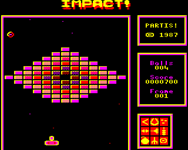 Blockbuster (BBC Micro) screenshot: Starting a new game.
