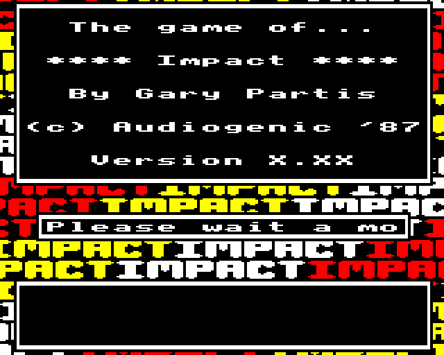 Blockbuster (BBC Micro) screenshot: Loading screen.