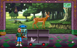 Museum Madness (DOS) screenshot: ...2. Only one animal from each of the habitats can be transported at the same time...