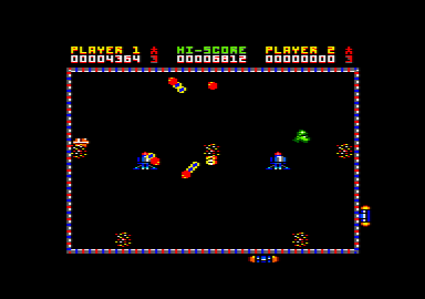 2088 (Amstrad CPC) screenshot: Starting level two.