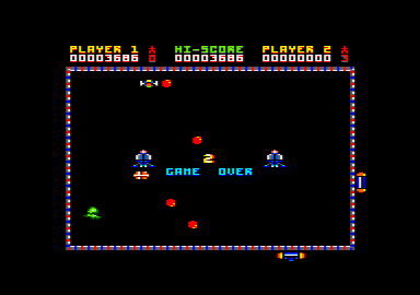 2088 (Amstrad CPC) screenshot: Game over.