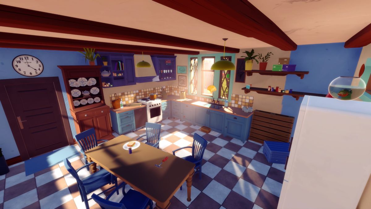 I Am Fish (Windows) screenshot: A kitchen as an environment