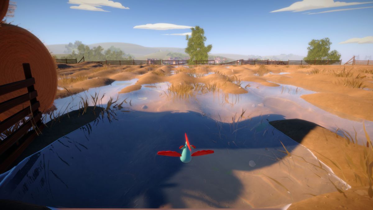 I Am Fish (Windows) screenshot: This type of fish can fly for a while.
