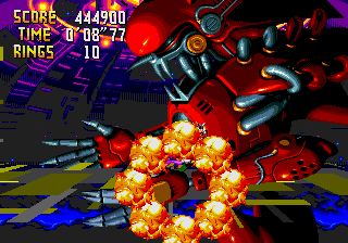 Knuckles' Chaotix (SEGA 32X) screenshot: Final showdown part 1