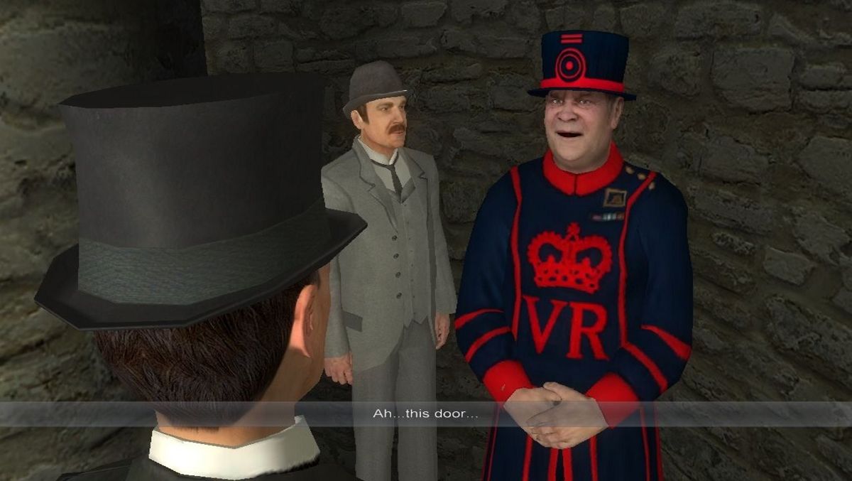 Sherlock Holmes: Nemesis (Windows) screenshot: A guard at the Tower of London