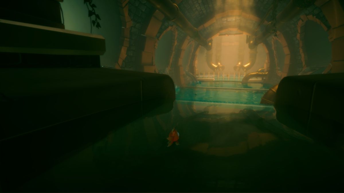 I Am Fish (Windows) screenshot: In the sewers