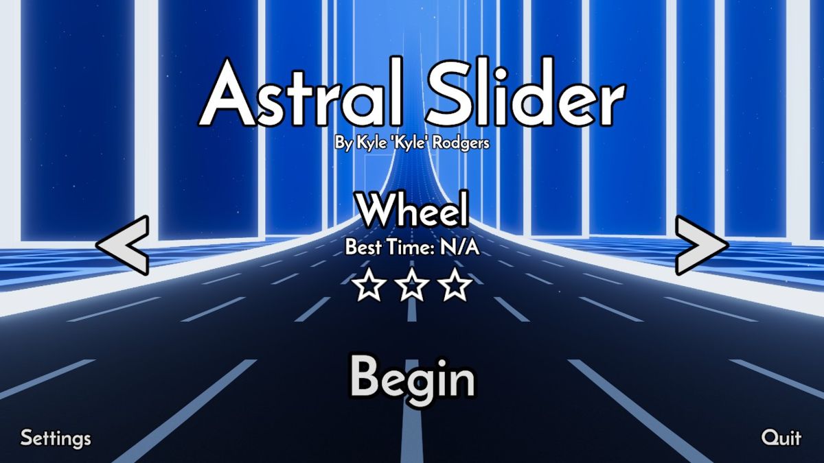 Astral Slider (Windows) screenshot: Title screen